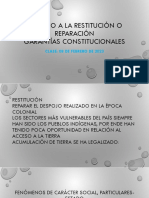 Derecho A La Restitución o Reparación CLASE 08 Feb