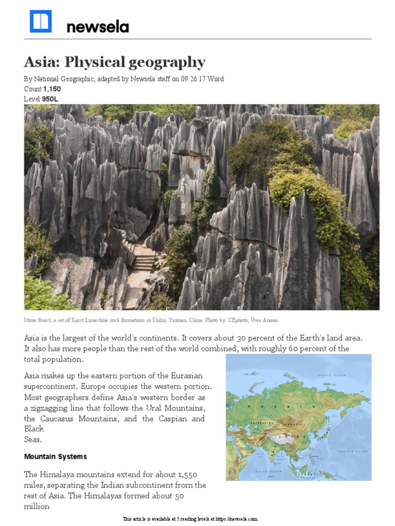 ASIA PHYSICAL GEOGRAPHY intelligence overview