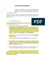 2.1 El Problema Del Conocimiento