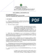 NOTA JURÍDICA N. 00151/2023/PGU/AGU NUP: 00405.003007/2023-25 Interessados: Kim Patroca Kataguiri Assuntos: Improbidade Administrativa E Outros