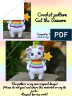 Crochet Pattern Cat The Unicorn: Designed By: Natalia Bober