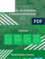 Cidade, Mobilidade e Sustentabilidade