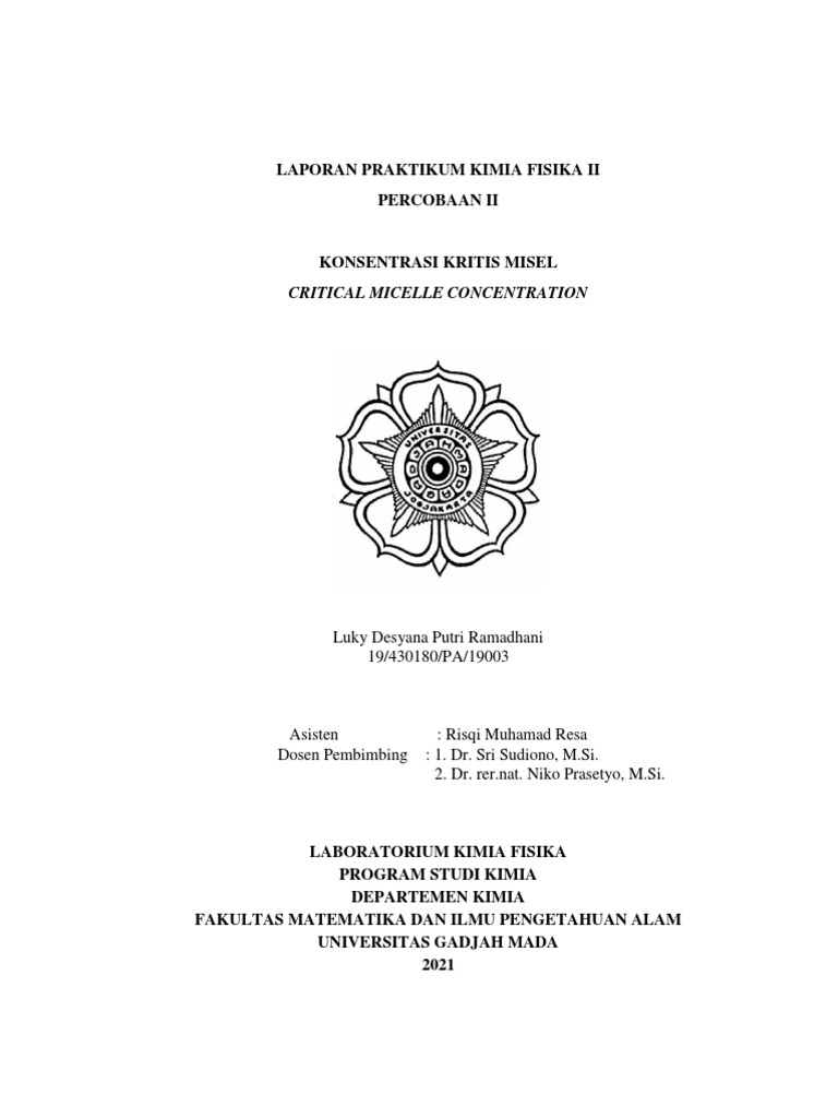 Konsentrasi Kritis Misel Gelatin | PDF
