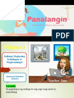 FILIPINO 3 Quarter 2 Module 3 Salitang Magkasingkahulugan at Magkasalungat