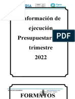 Informe Ejecución Presupuestaria IV Trimestre 2022