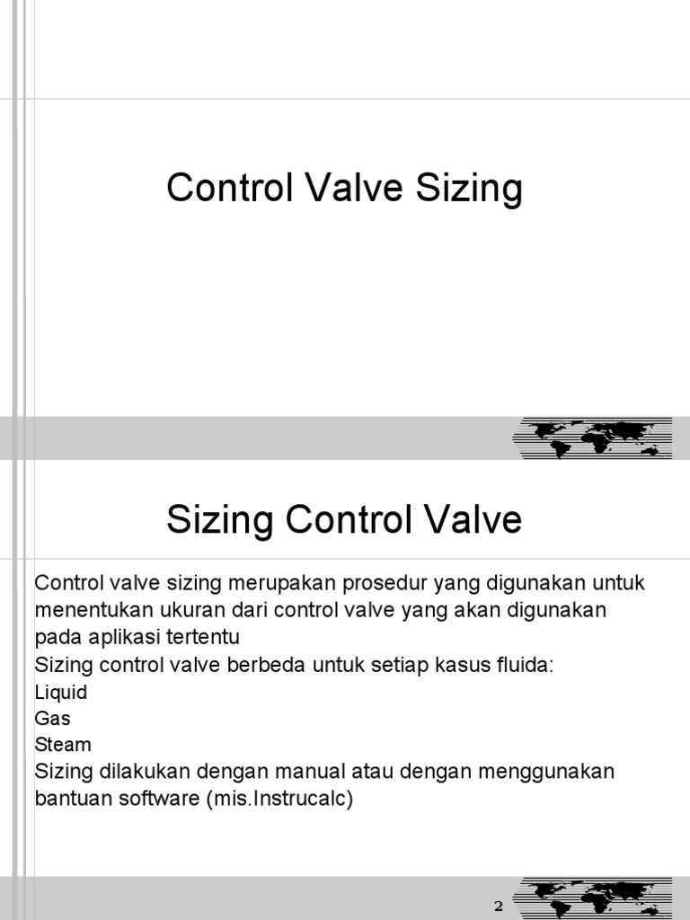 Ukuran Katup Kontrol untuk Steam | PDF