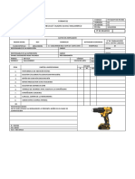 Check List Taladro Dewalt Inalambrico