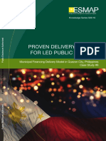 Municipal Financing Delivery Model in Quezon City, Philippines 2005-2018