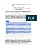 Perspectivas Sociales y Del Empleo en El Mundo - Tendencias 2019".AMÉRICA LATINA Y EL CARIBE