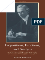 Peter Hylton Propositions Functions and AnalysBookFi