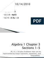 Algebra 1 Chapter 3