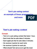 Tom’s pie eating contest: An LP example