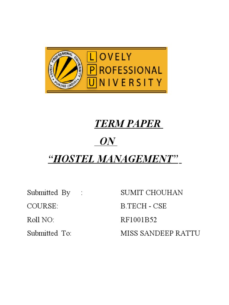 Hostel Management System Overview | PDF | Specification (Technical ...