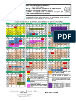 Calendário 2020 Reorganização