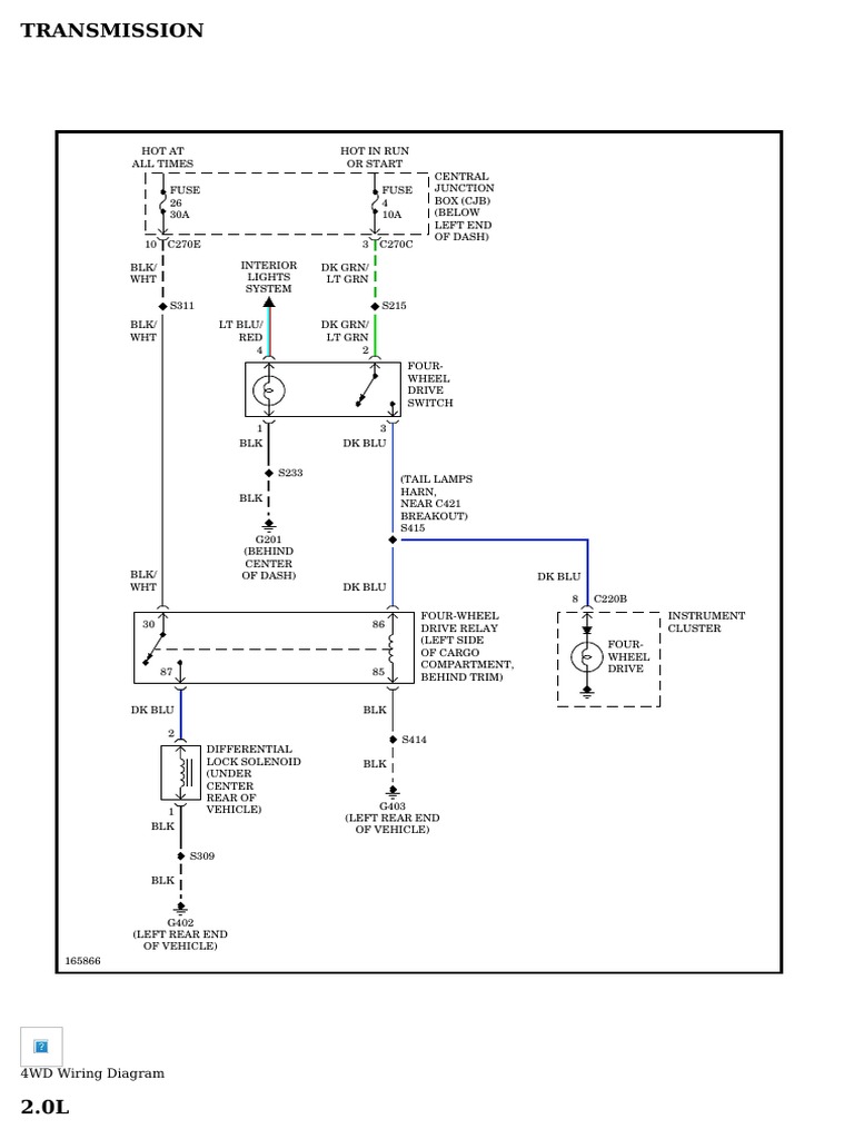 TRANSMISSION - Ford Escape 2003 - SYSTEM WIRING DIAGRAMS | PDF