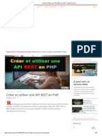 Créer Et Utiliser Une API REST en PHP