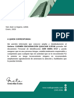 Green White Modern Professional Business Letter