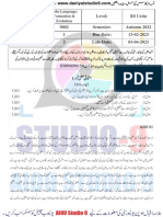 Course Name: Level: BS Urdu Course Code: 9002 Semester: Autumn 2022 Assignment: 1 Due Date: 13-02-2023 Total Assignment: 2 Late Date: 03-04-2023