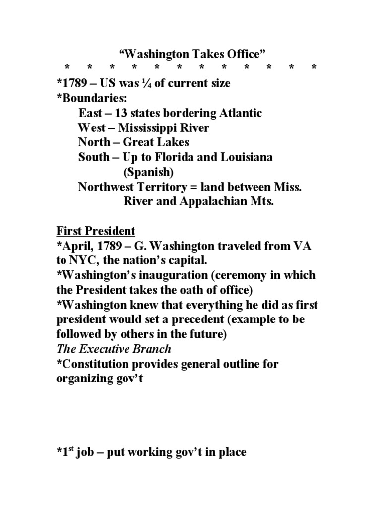 Washington takes office pdf alexander hamilton george washington