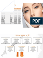 Tabela comparativa de preços de toxinas, bioestimuladores e preenchedores faciais