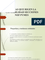 Tema 3 Parte Iinormas Que Rigen La Contabilidad Secciones Niif Pymes