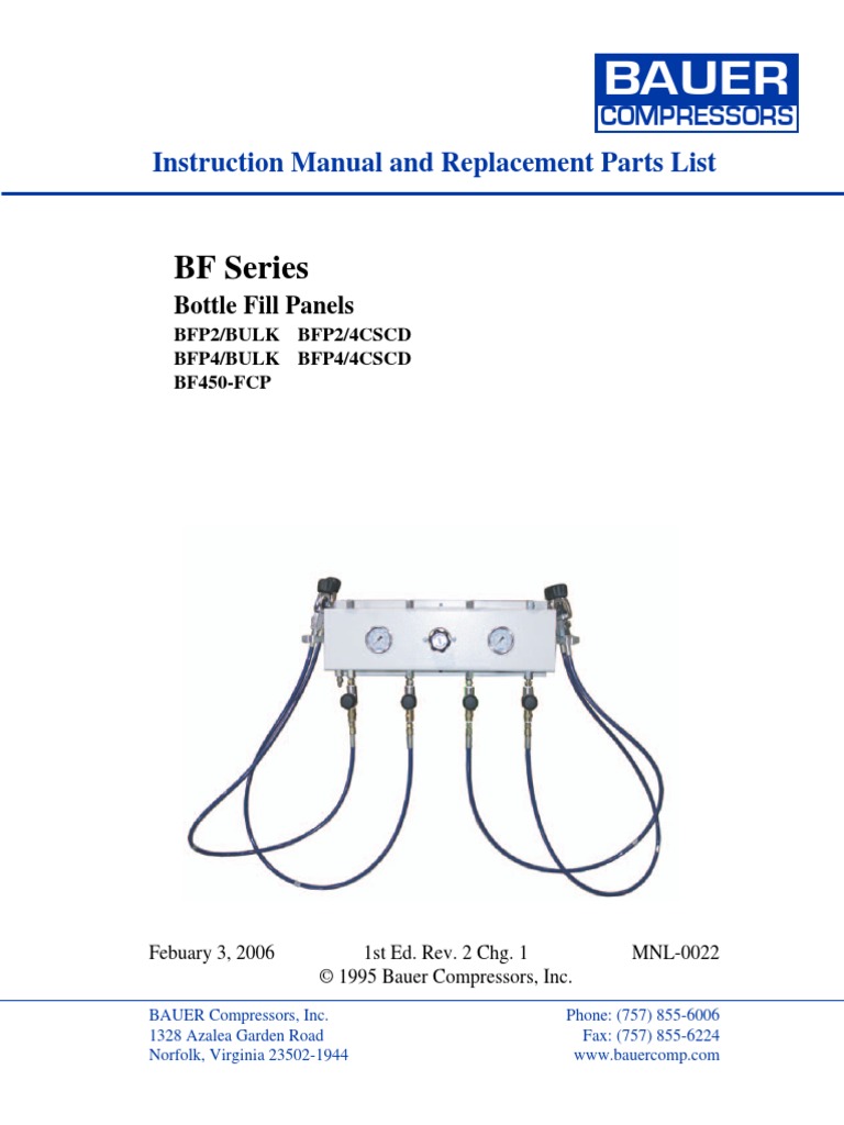 Filling Panels MNL-0022 | PDF | Valve | Manufactured Goods