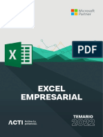 Temario Excel Empresarial