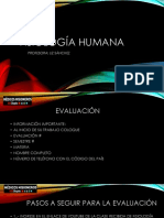 Fisiología Humana Evaluación # 1 Del Primer Semestre