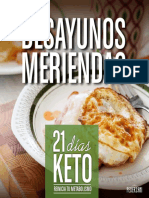 21 DIAS Keto DESAYUNOS MERIENDAS