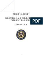 2022 Corrections and Criminal Justice Oversight Task Force Final Report