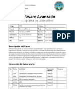 0780 Software Avanzado - Programa de Laboratorio - 2020S1