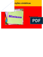 Sintaxe - Exercícios