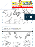 Animales Vertebrados e Invertebrados para Niños de 4 Años