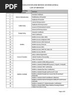 List of Operational e Khidmat Maraakaz Services