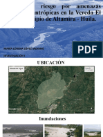 Análisis Del Riesgo Por Amenazas Naturales y Antrópicas