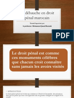 La Débauche en Droit Pénal Marocain: Travail Supervisé Par: Le Professeur Mohammed Jamal Maatouk