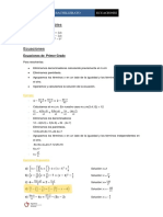 (APUNTES) Tipos de Ecuaciones