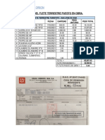 Calculo Del Flete Terrestre Puesto en Obra