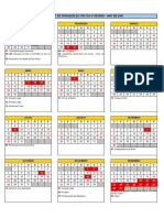 Calendário de feriados do TRF da 3a Região