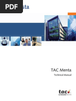 TAC Vista TAC Menta Technical Manual 2008