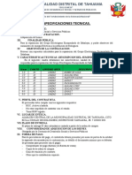 Especificaciones Tecnicas-Repuestos Grupo Electrogeno