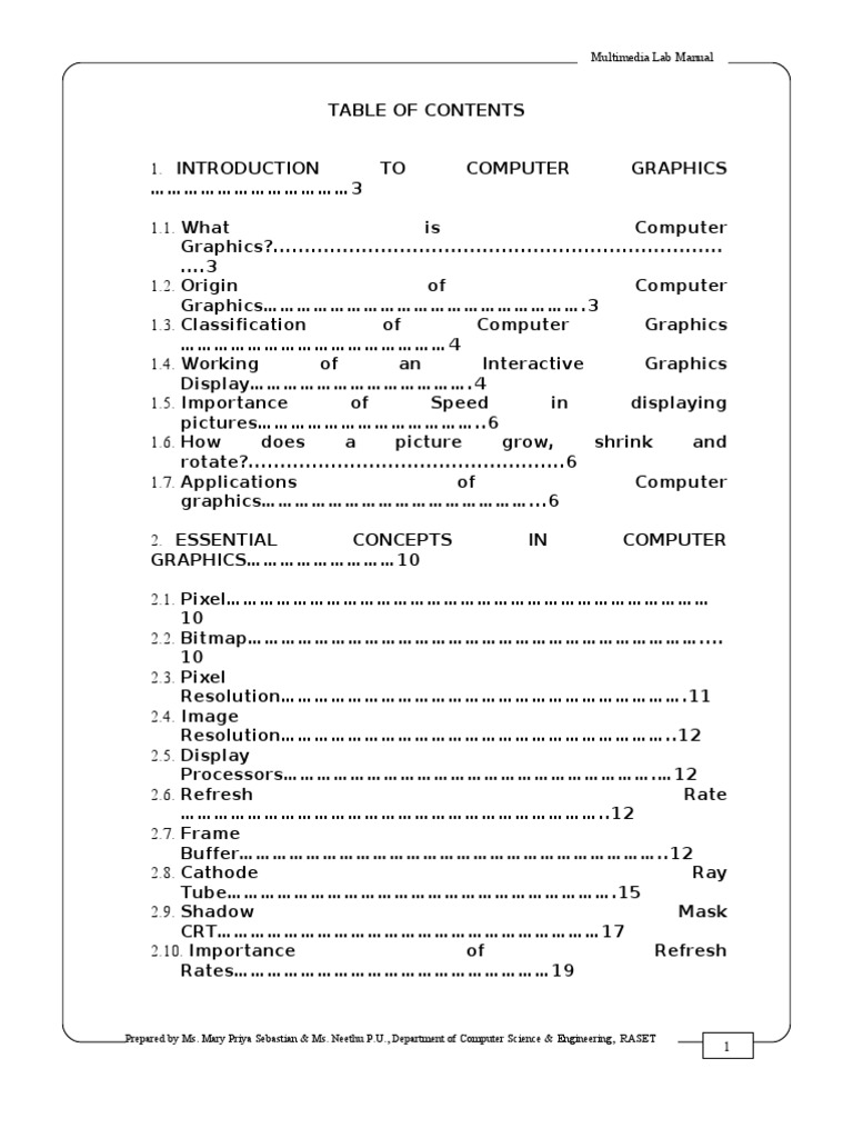 Multimedia Lab Manual PDF Image Resolution Pixel