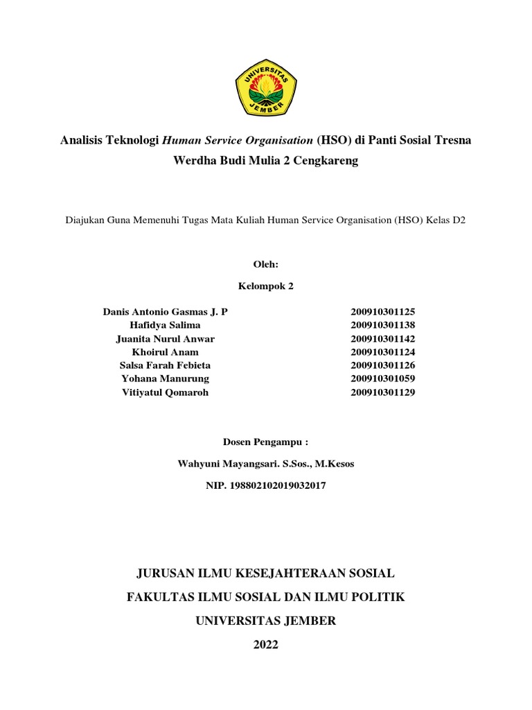 Analisis Teknologi HSO PTSW Budi Mulia 2 Cengkareng | PDF