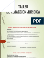 Taller de Redacción Juridica (Modelos de Escritos Administrativos)