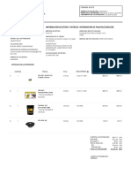 Información de La Cotización: Información de Pago/Facturación Información de Retiro Y Entrega