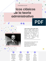 Teorías clásicas de administración en la Universidad de León