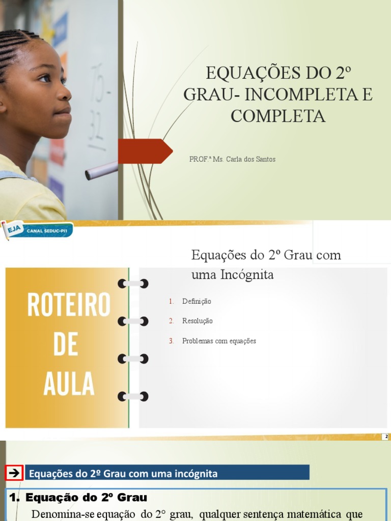 Resumo Equação 2º Grau | PDF | Equações | Analise matemática