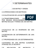 Matrices y Determinantes