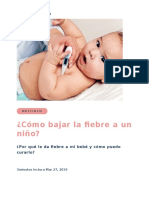 Como Bajar La Fiebre A Un Nino