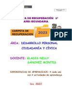 Carpeta de Recuperación 3° - DPCC - Gladis Sanchez Montes